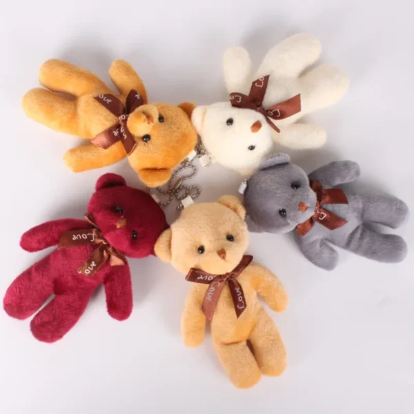 5/52pcs Bears Stuffed Plush Toy Mini Bear Doll Toy Keychain Bag Pendant Wedding Decoration Children Birthday Party Gifts - Image 2