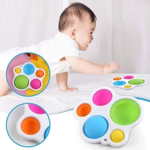 Infant Baby Toys Montessori Exercise Board Rattle Puzzle Colorful Intelligence Early Education Intensive Training Fidget Toys - Image 6