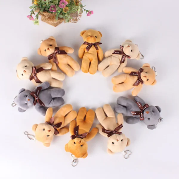 5/52pcs Bears Stuffed Plush Toy Mini Bear Doll Toy Keychain Bag Pendant Wedding Decoration Children Birthday Party Gifts - Image 3