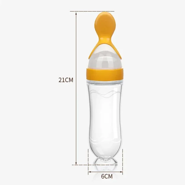 Squeezing Feeding Bottle Silicone Newborn Baby Training Rice Cereal Food Spoon Supplement Feeder Safe Useful Tableware For Kids - Image 3