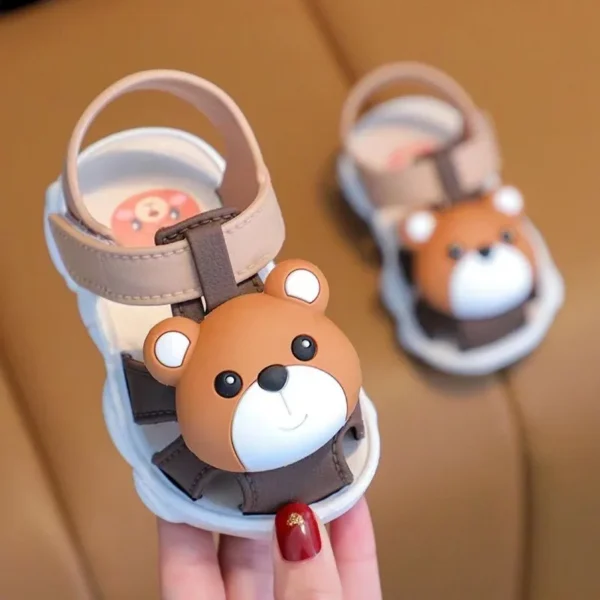 High Quality Comfortable Breathable Baby Children Outdoor Sandals Simple Versatile Cute Cartoon Boys Girls Infants Walking Shoes - Image 2