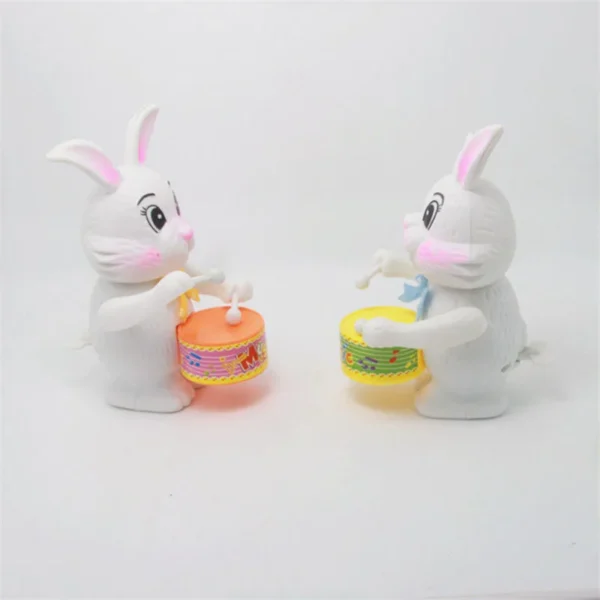 Funny Rabbit Drumming Clockwork Lovely Cartoon Bunny Educational Toy Gift for Kid Gifts Children's Wind-up Toys Party Favors - Image 6