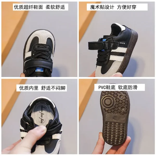 Boys And Girls Canvas Shoes Children's School Performance Shoes Babys Children Biscuit Bottom Breathable Kids Fashion Shoes - Image 4