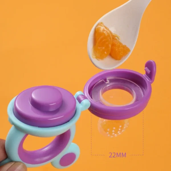 Silicone Baby Food Pacifier with Spoon Set Infant Food Vegetable Fruit Feeder Toddler Soft Spoons Kids Feeding Nipple Soother - Image 4