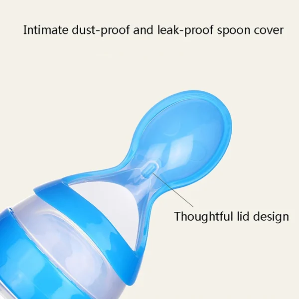 Baby Silicone Squeezing Feeding Bottle Newborn Baby Training Spoon Supplement Feeder Safe Useful Tableware For Kids - Image 5