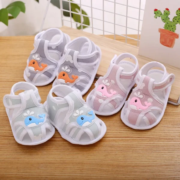 Summer Toddler Infant Kids Baby Cute Casual Princess Sandals Lovely Cartoon Soft Crib Shoes Boy Girls First Walkers Floor Shoe - Image 2