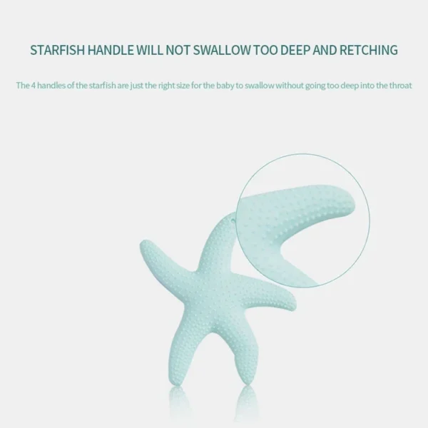 Silicone Teether for 3-12 Months Infants BPA Free Baby Teething Toys Starfish Silicone Kids Baby Chewing Tooth Training Toys - Image 5