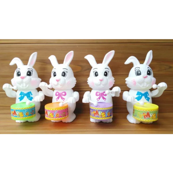 Funny Rabbit Drumming Clockwork Lovely Cartoon Bunny Educational Toy Gift for Kid Gifts Children's Wind-up Toys Party Favors - Image 3