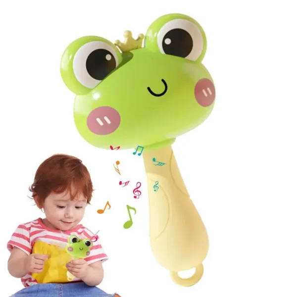 Baby Musical Instrument Rattle Shaker Toys Cute Frog Duck Maracas For Kids Birthday Baby Shower Party Favors Gift