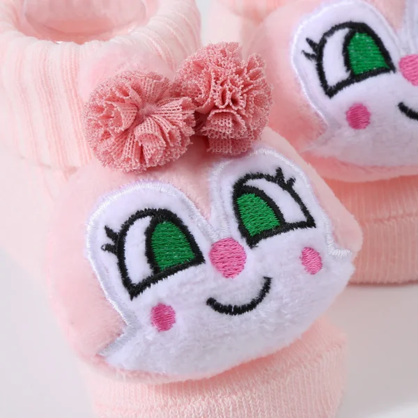 Cute Cartoon Doll Newborn Socks Spring New Baby Soft Solid Prewalker Knitted Sock For Girls Boys Infant Knitting Floor Socks - Image 6